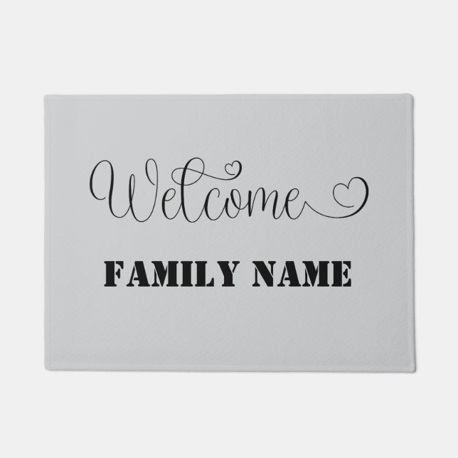 Doormat für innen oder außen personalisieren Teppi Fußmatte (Vorderseite)