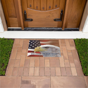 Doormat Herzlich willkommen auf unserer Zuhause Ea Fußmatte