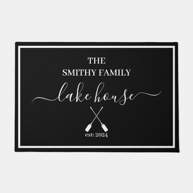 Doormat - Lake House Black Fußmatte (Vorderseite)