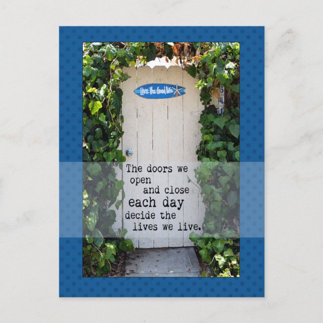 Doors We Open Door Fotograph Postcard Postkarte (Vorderseite)