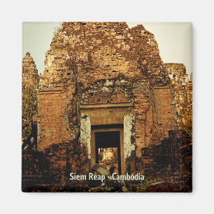 Doorway Cambodia Temple Ruins Magnet