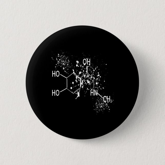 Dopamin-Molekül-Kletterer-Science-Bouldering-Humor Button (Vorderseite)