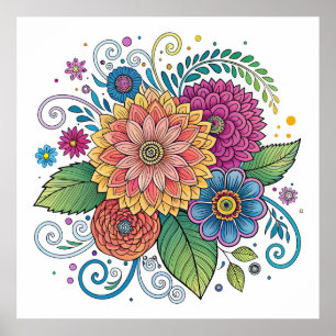 Dopamin Radialfloral 1 Poster