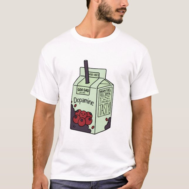 Dopamine Juice Box With Happy Berries T-Shirt (Vorderseite)