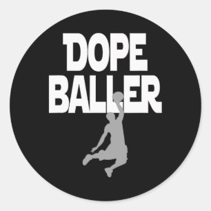 Dope Baller Basketball . I Liebe Basketball Perfek Runder Aufkleber