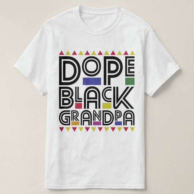 Dope Black Grandpa T-Shirt (Design vorne)