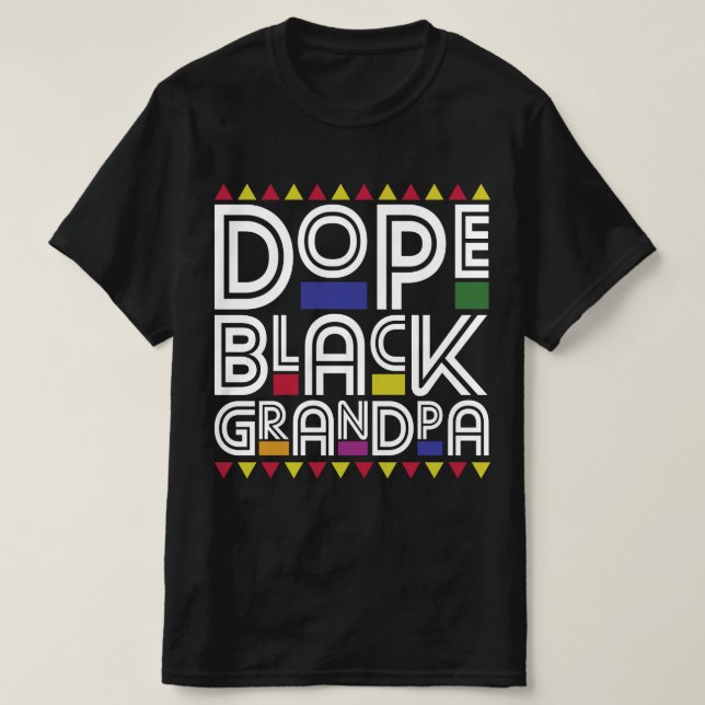 Dope Black Grandpa T-Shirt (Design vorne)