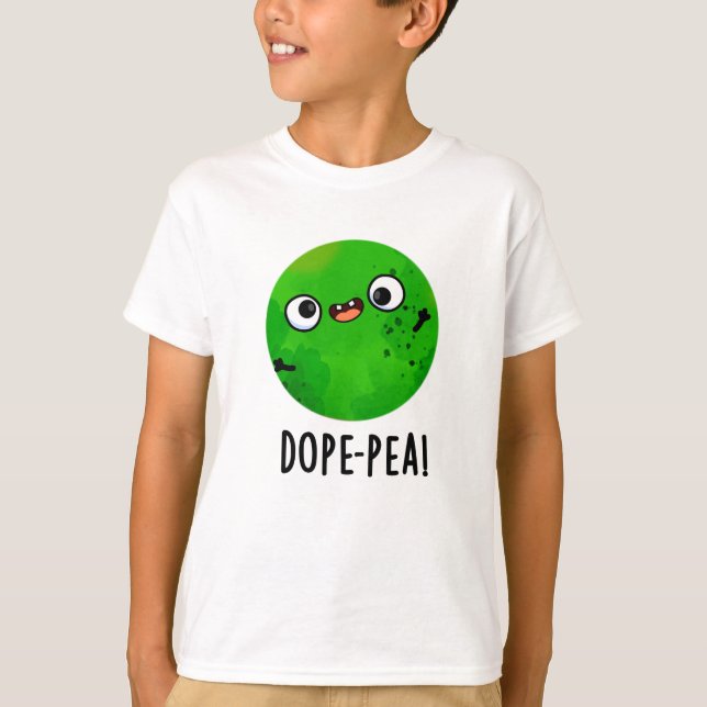 Dope-pea Funny Dopey Pea Pun T-Shirt (Vorderseite)