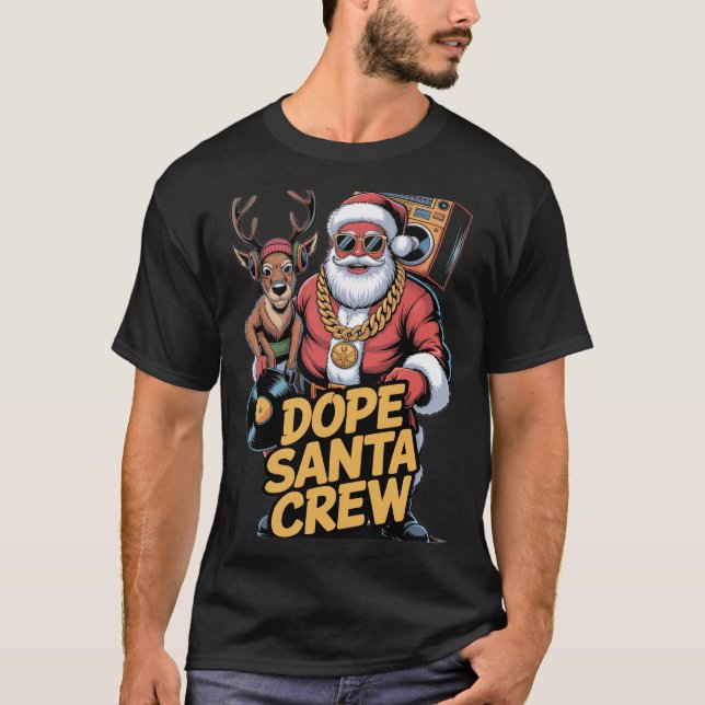 Dope Santa Crew T-Shirt (Vorderseite)