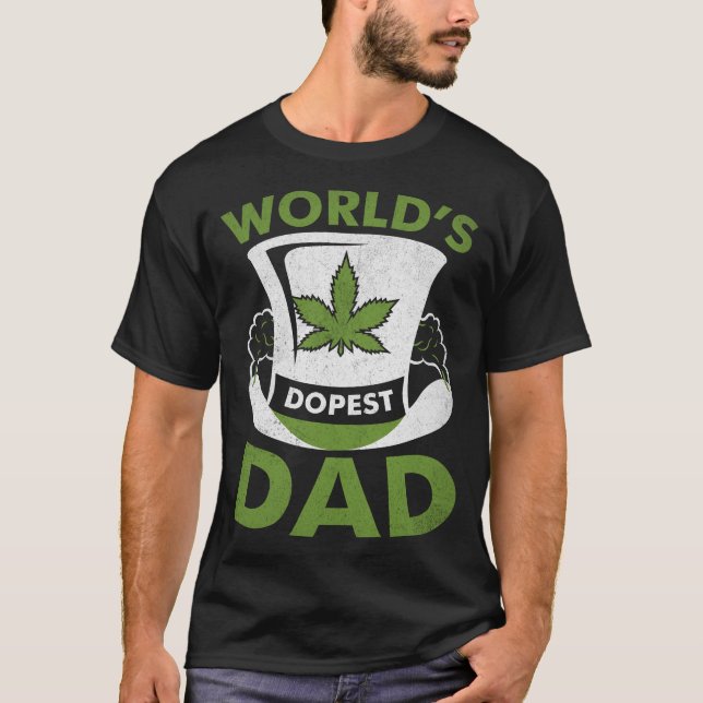 Dopes-Vater-Cannabis-Weed-TShirt T-Shirt (Vorderseite)