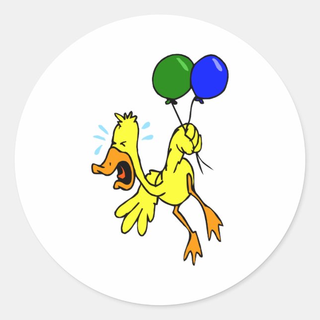 Dopey Duck Runder Aufkleber (Vorderseite)