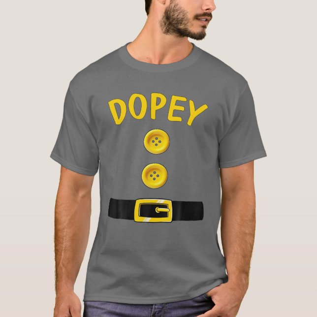Dopey Dwarf Halloween Costume Color Matching Dopey T-Shirt (Vorderseite)