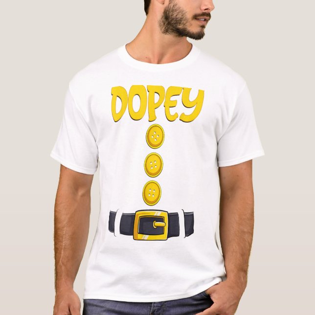 Dopey Halloween ZwergKostümfarbenanpassung T-Shirt (Vorderseite)