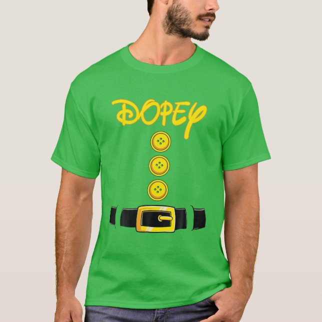 Dopey Halloween ZwergKostümfarbenanpassung T-Shirt (Vorderseite)