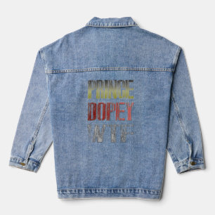 Dopey lustige hoodie Design Jeansjacke