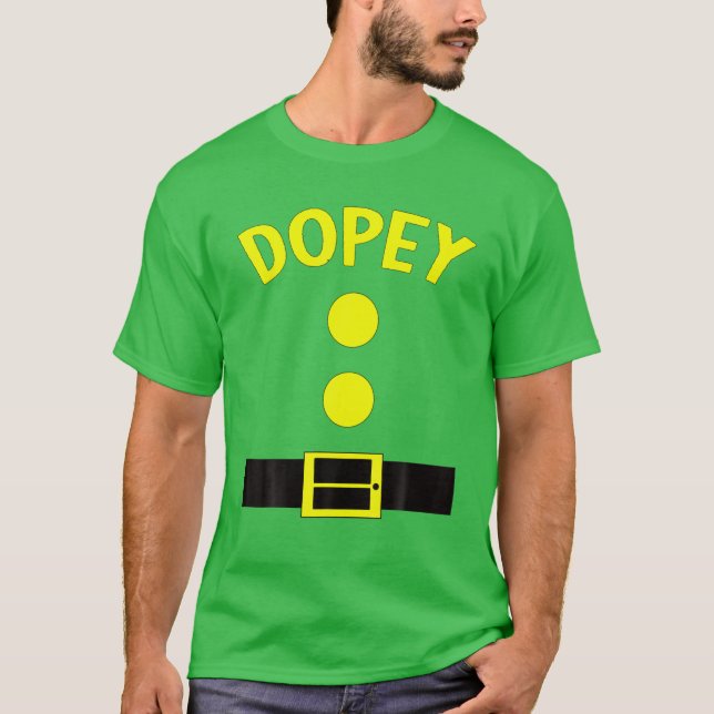 Dopey Zwarf Halloween Kostüm Funny Gifts Dop T-Shirt (Vorderseite)