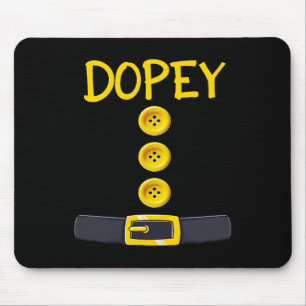 Dopey Zwarf Halloween Kostümfarbe passt Dopey Mousepad