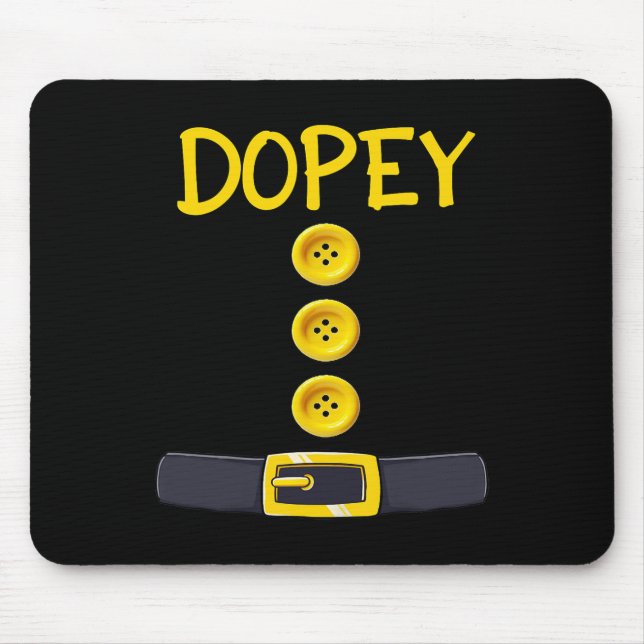 Dopey Zwarf Halloween Kostümfarbe passt Dopey Mousepad (Vorne)