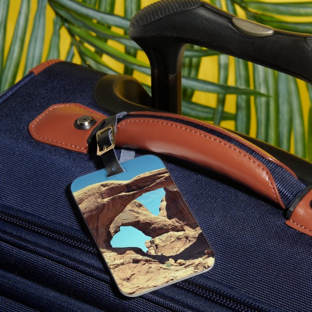 Doppel-Arch-Wüste-Foto Gepäckanhänger (Vorderseite Insitu 1)