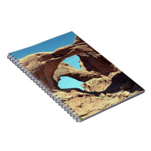 Doppel-Arch-Wüste Landschaftsbild-Foto Notizblock