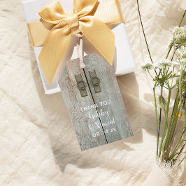 Doppel Barn Doors Land Hochzeiten Liebesmarken Geschenkanhänger