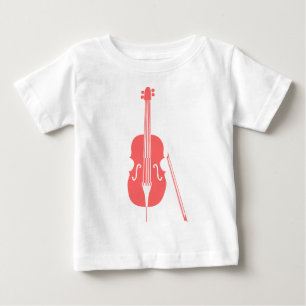 Doppel-Bass - Tropenrosa Baby T-shirt