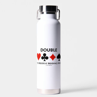 Doppel bis zur Beibehaltung von Leerzeichen und vi Trinkflasche