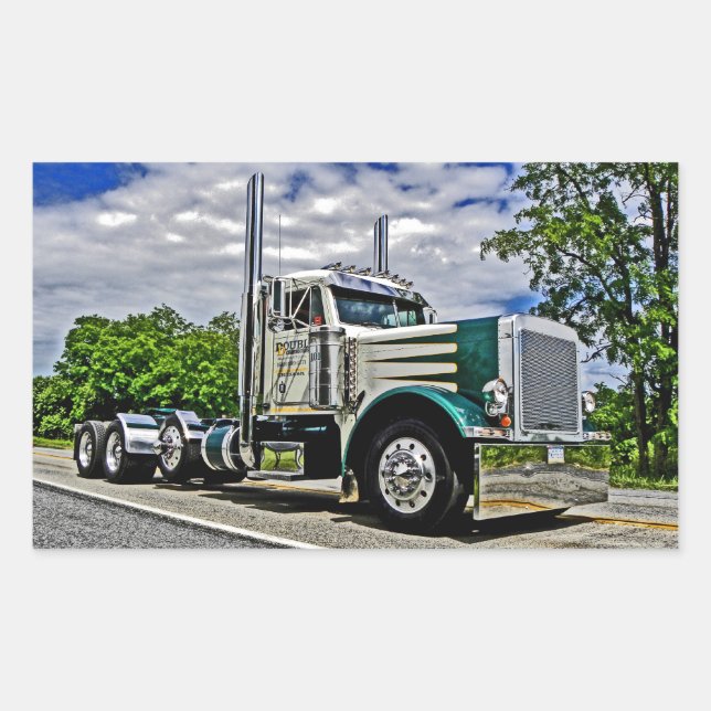 Doppel-D 379-Aufkleber Rechteckiger Aufkleber (Vorderseite)