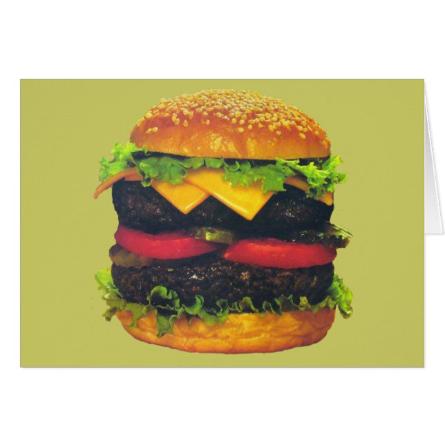 Doppel-Deluxe Hamburger mit Käse (Vorderseite (Horizontal))