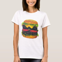 Doppel-Deluxe Hamburger mit Käse T-Shirt