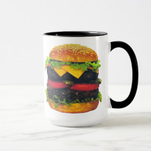 Doppel-Deluxe Hamburger mit Käse Tasse
