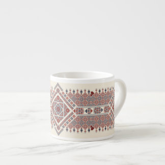 Doppel-Diamant Palestinianischer Tatreez Expresso- Espressotasse