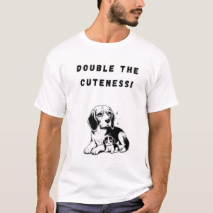 Doppel die Farbe! Funny Dog T-Shirt