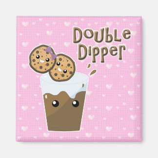 Doppel-Dipper-Cookies in Milch Magnet