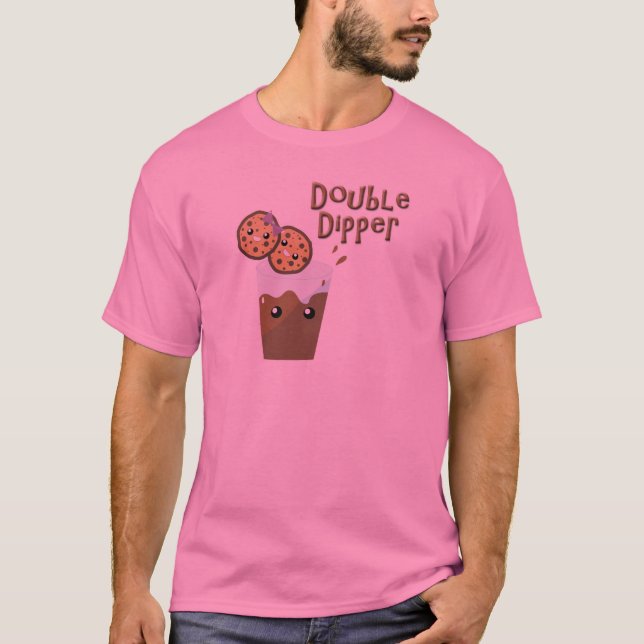 Doppel-Dipper-Cookies in Milch T-Shirt (Vorderseite)