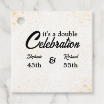 Doppel-Feier Joint Birthday Gold White