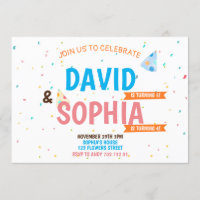 Doppel-Geburtstagsparty Joint Siblans Boy & Girl