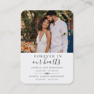 Doppel-Gedenk-Foto-Gebetskarte Visitenkarte