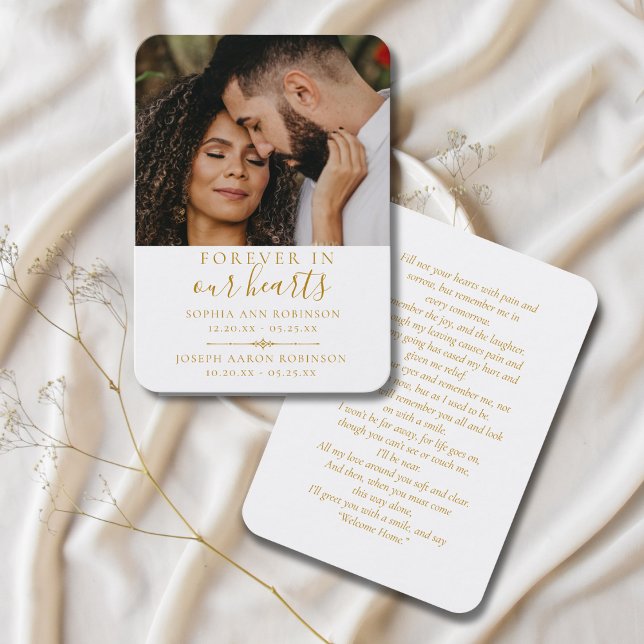 Doppel-Gedenkkarte Foto Goldgebet-Karte Visitenkarte (Von Creator hochgeladen)