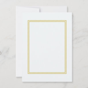 Doppel-Gold-Metallic-Grenze auf Bubbly White