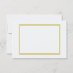 Doppel-Gold-Metallrand auf sprudelndem Weiß