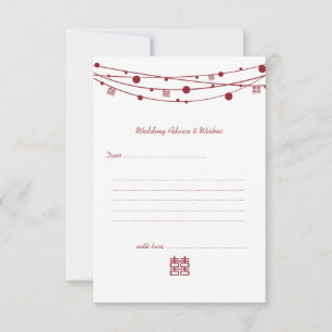 Doppel-Happiness-Laternen Hochzeitsratgeber Karten
