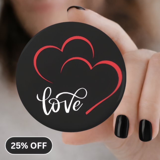 Doppel-Herz 'Liebe' Abzeichen/Anstecker Flaschenöffner (Von Creator hochgeladen)