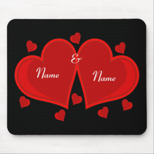 Doppel-Herz-Maus-Pad Mousepad