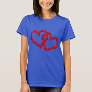 Doppel Herzen, Valentinstag Freundin T-Shirt