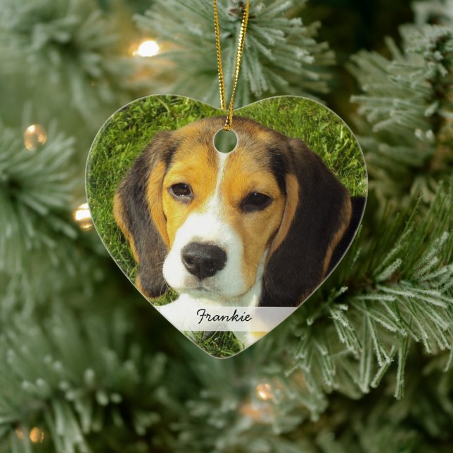 Doppel Hund Bild Weihnachtsbaum Ornament (Baum)