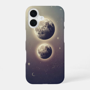 Doppel-Mond Vintage iPhone 16 Hülle