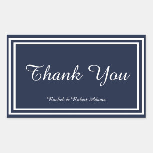 Doppel-Navy-Trimm-Sticker Rechteckiger Aufkleber