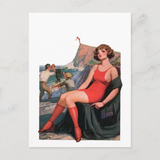 Doppel oder Beenden Postkarte (Vorderseite)