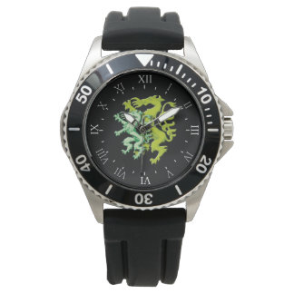 Doppel Panther Illustration Steiermark Österreich Armbanduhr